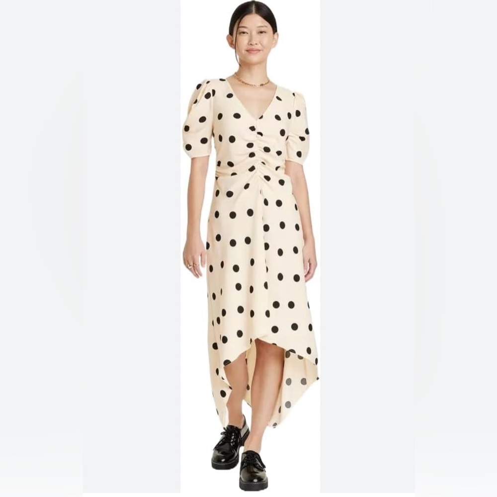A New Day Women's Crepe Short Sleeve Midi Dress <<<272>>>